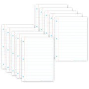 Smart Poly® PosterMat Pals™ Space Savers, 13" x 9-1/2", White Notebook Paper, Pack of 10