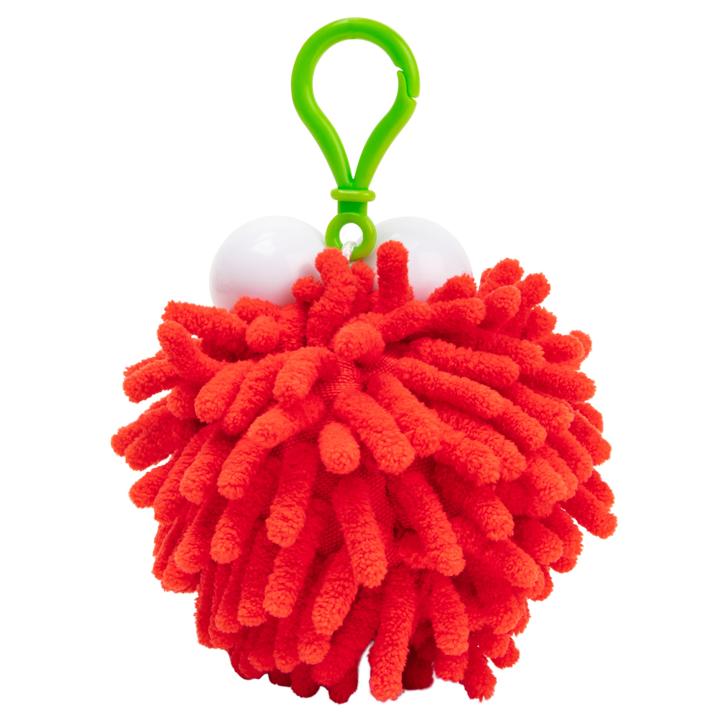 GUND Sesame Street Elmo Fuzzy Pom Pom Plush Backpack Clip for Ages 3 and Up, Red, 2.5”