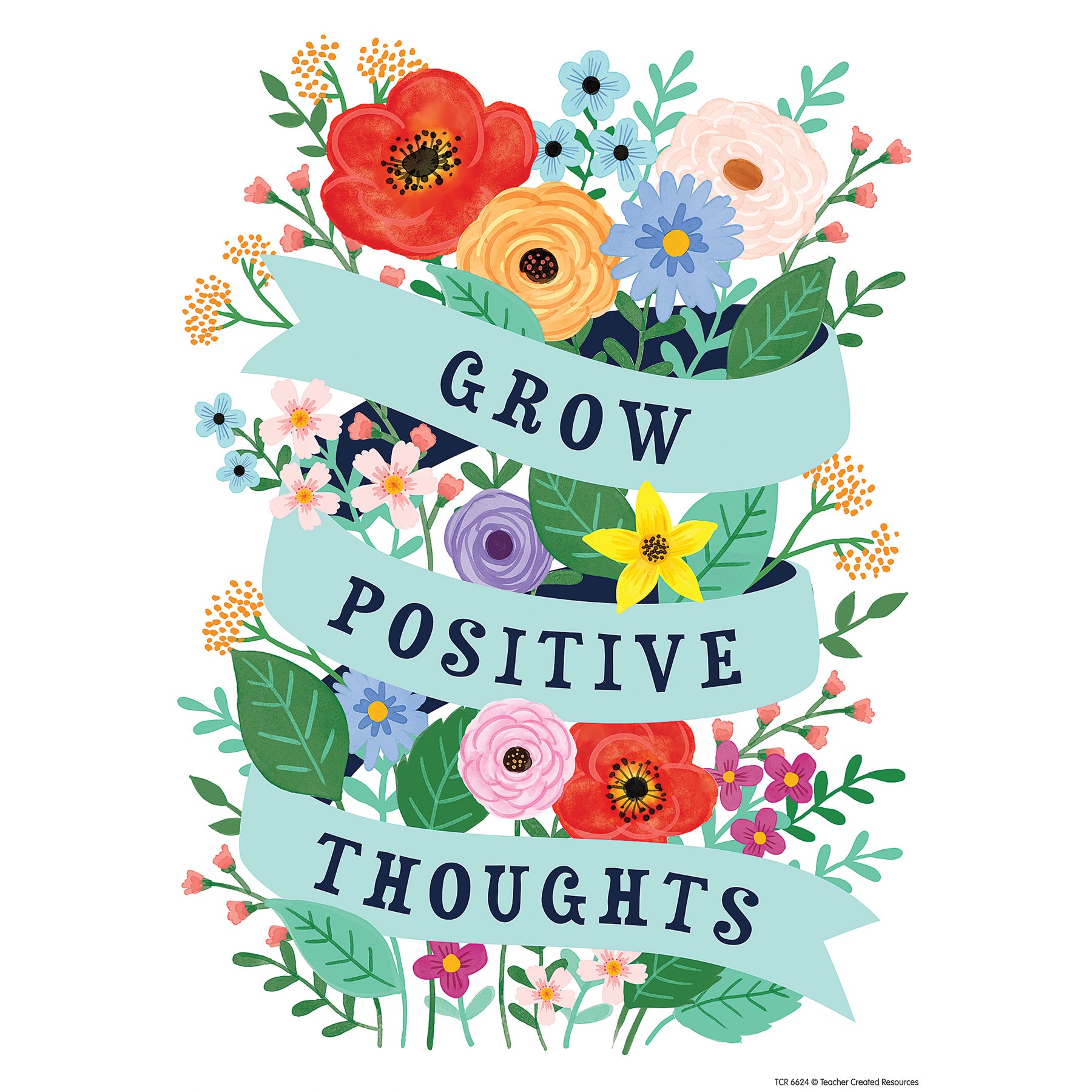 Wildflowers Positive Sayings Small Poster Pack, 11" x 15-3/4", Pack of 12