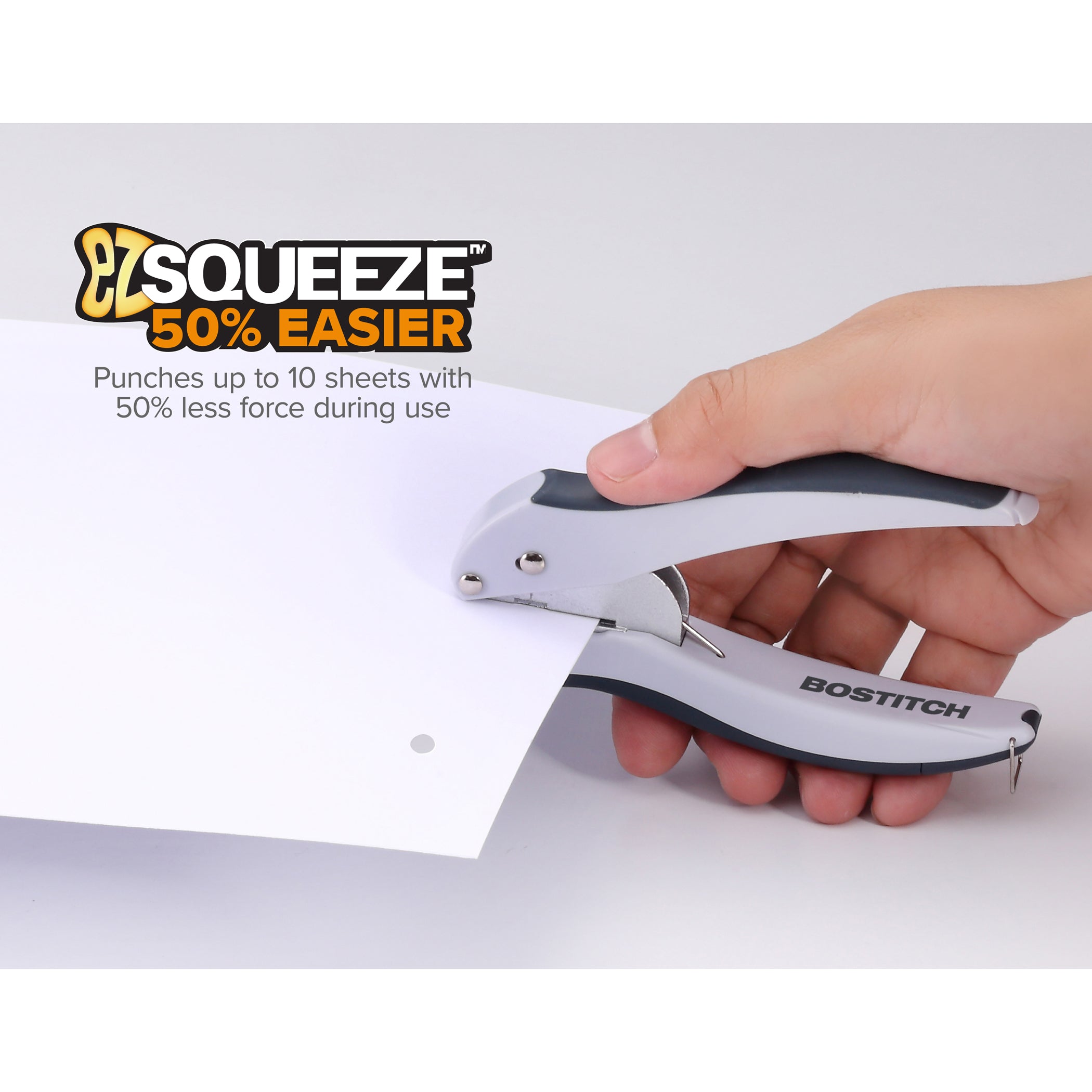 EZ Squeeze™ 1-Hole Punch, Gray