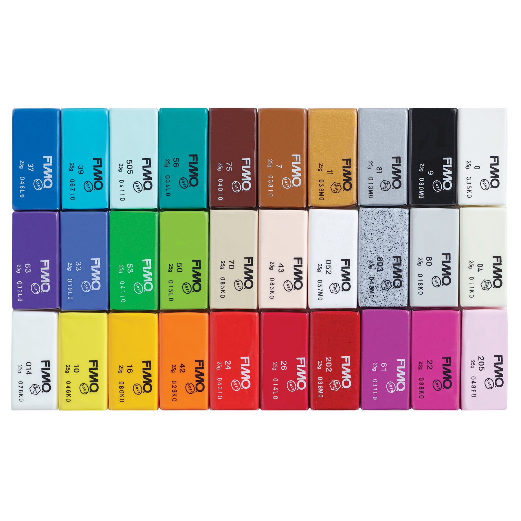 FIMO® Soft Modeling Clay, 0.88 oz, Assorted Colors, Set of 30