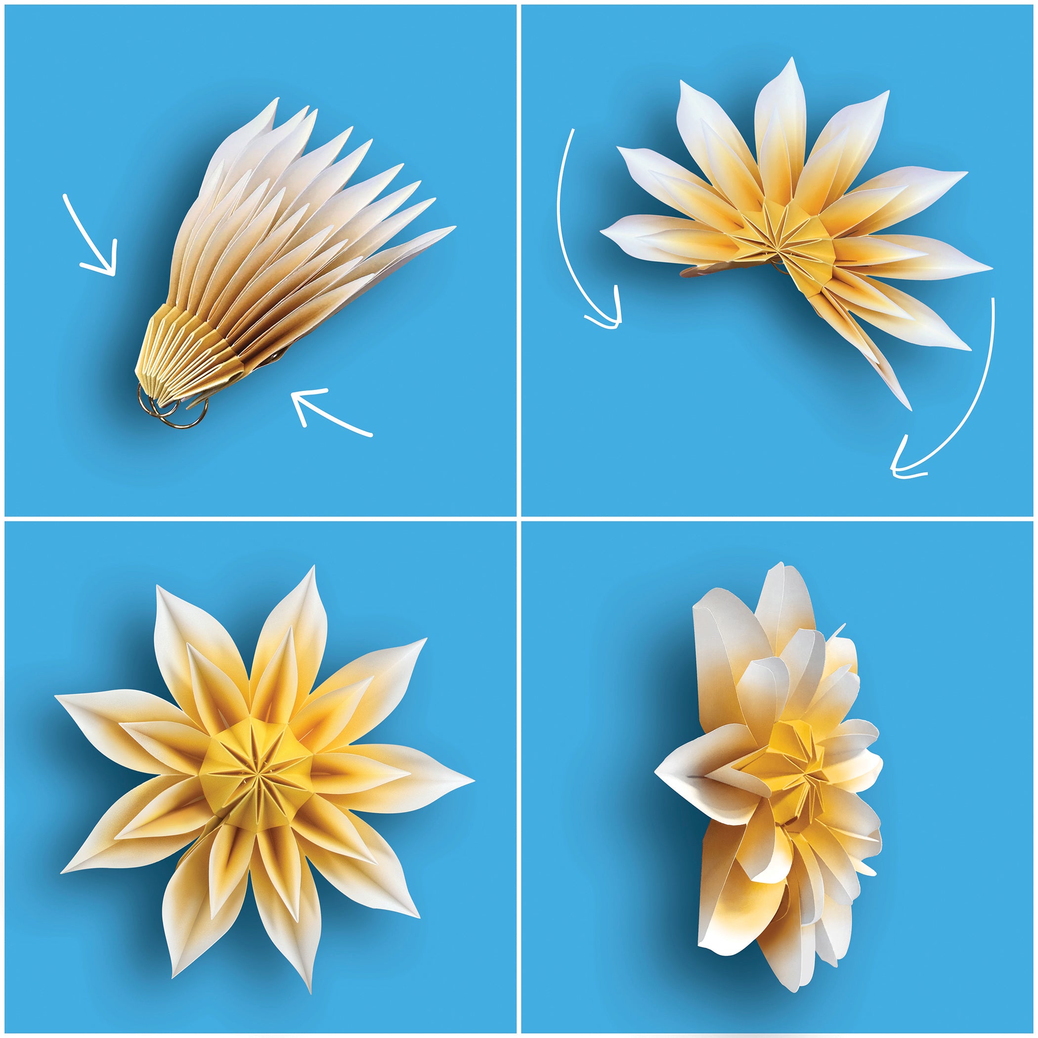 Floral Sunshine Paper Flowers