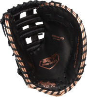 Rawlings R9 Series First Base Mitt 12.5-Inch Softball Glove - Right Hand Thrower - Black