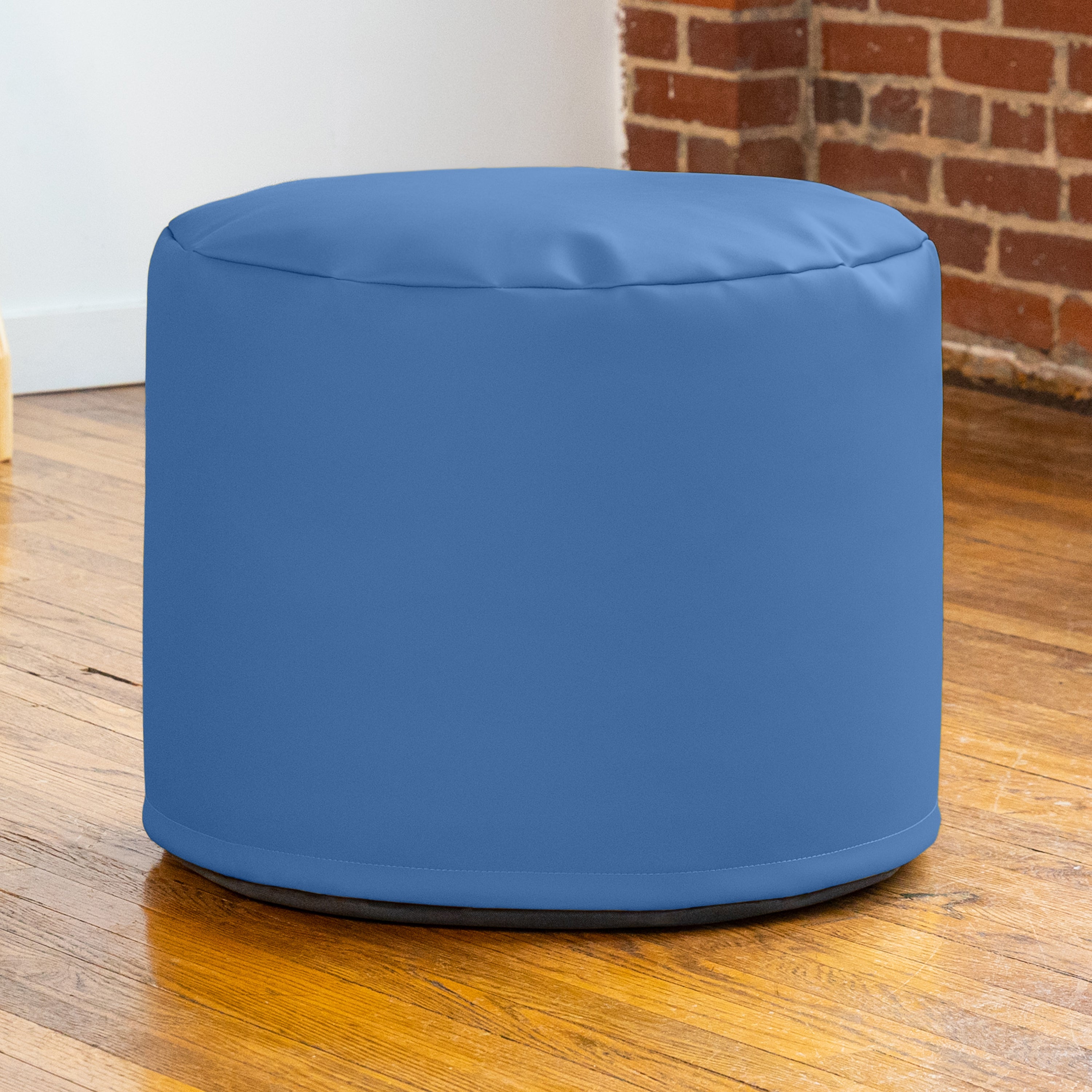 Jaxx Mallo Modular Pouf Classroom Bean Bag Seat, Premium Vinyl - Royal Blue