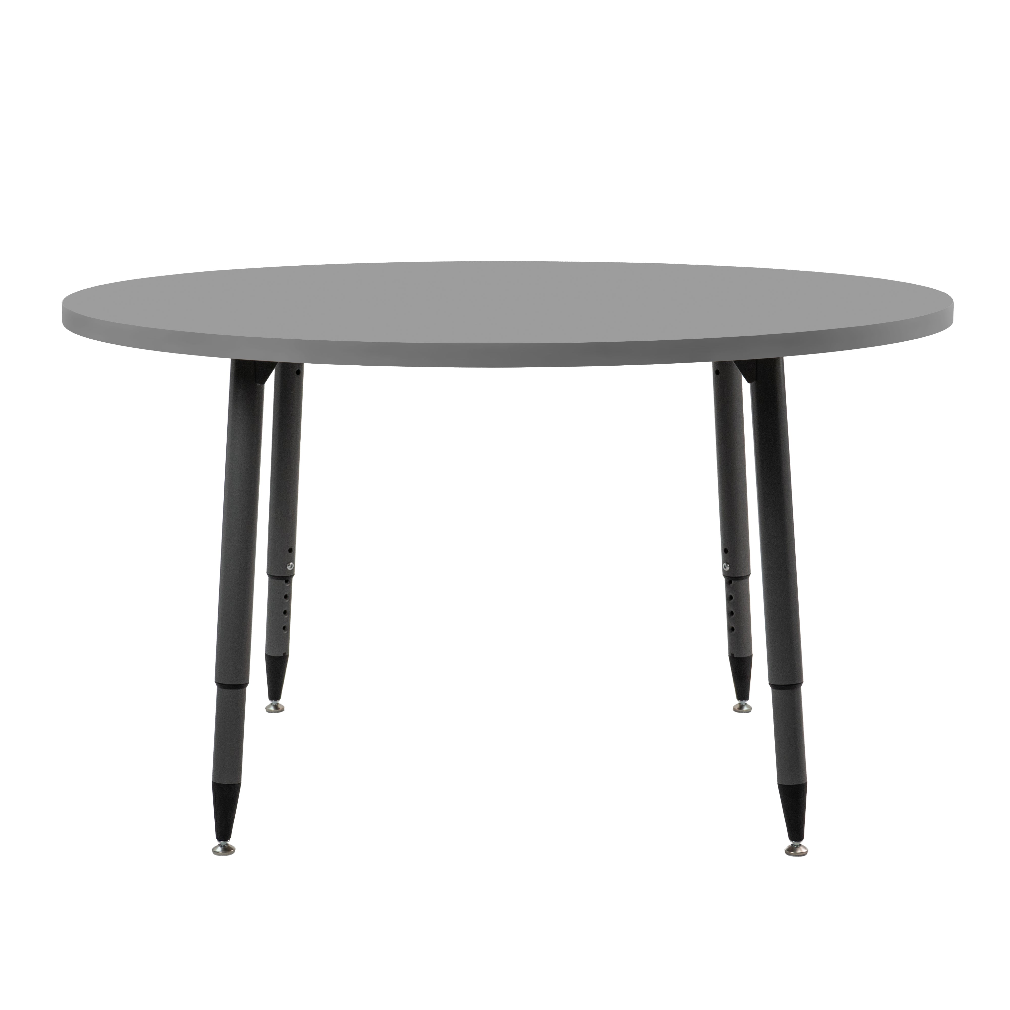 Adapte 48" Round Thermofused Activity Table with Adjustable Tapered Legs - North Sea/North Sea
