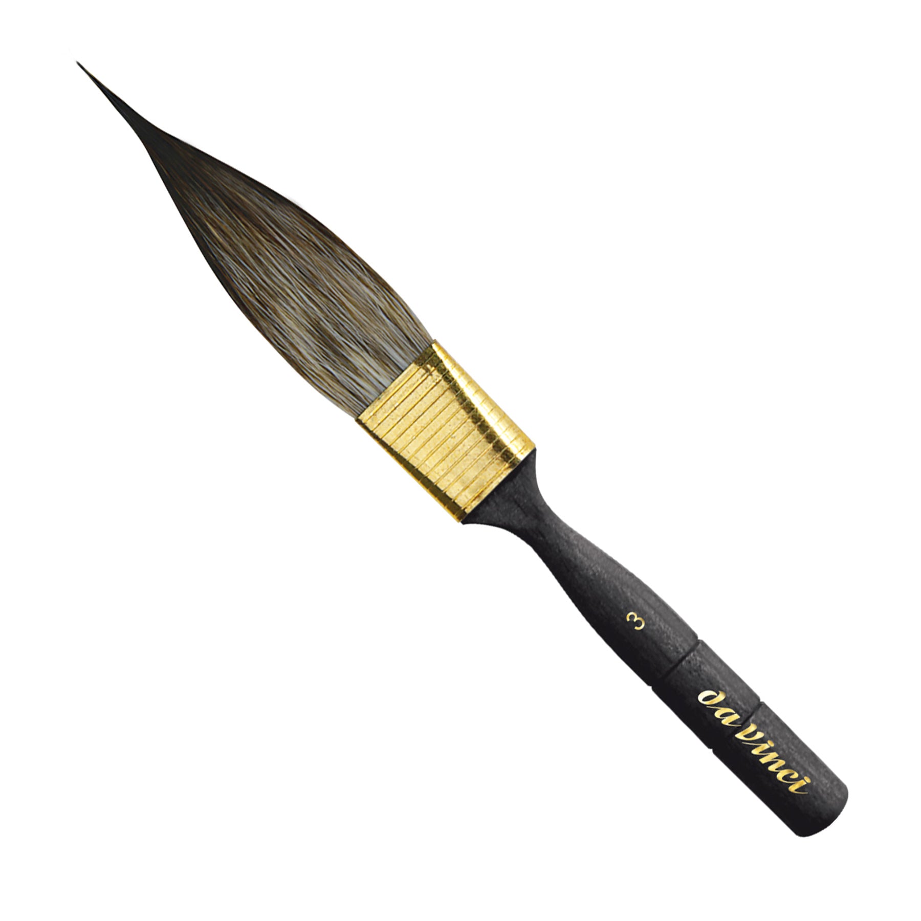 CASANEO Double Sided Dagger Striper with Traditional Pinstriping Handle, Synthetic, Watercolor & Acrylic, Series 704, Size 3