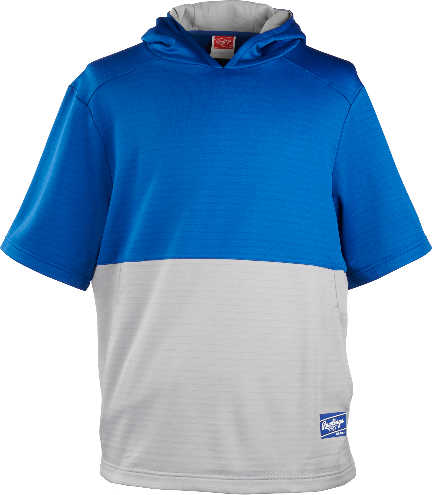 Rawlings Adult Colorsync Performance Short Sleeve Hoodie - Small - Royal