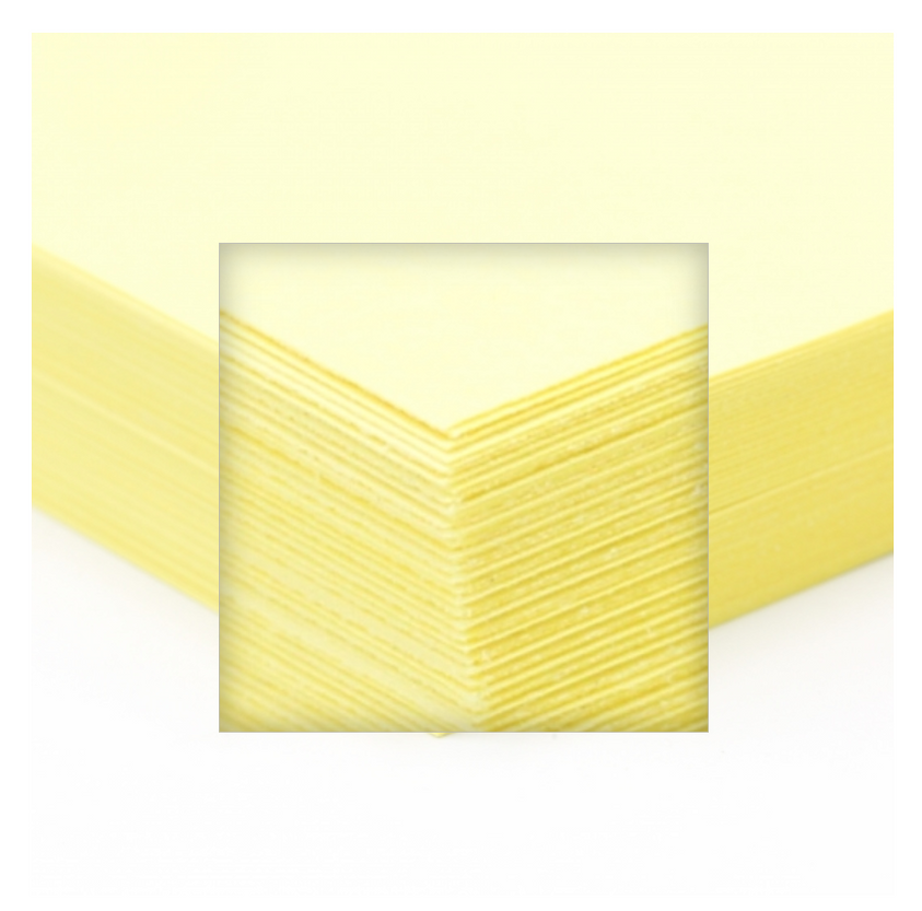 Vellum Bristol 8.5" x 11" Color Copy Paper, 110 lbs., CANARY - SMOOTH, 250 Sheets/Ream