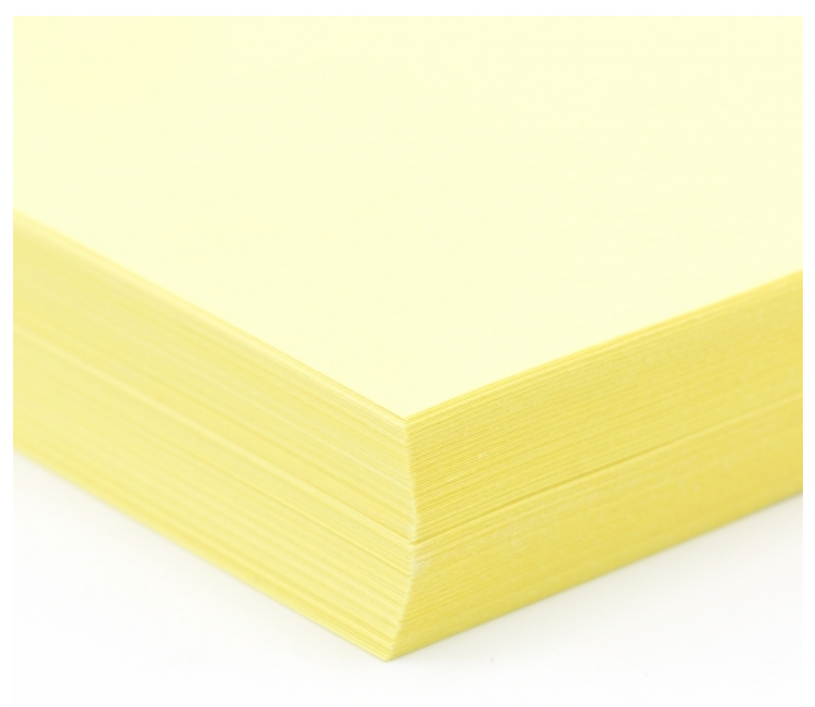 Vellum Bristol 8.5" x 11" Color Copy Paper, 110 lbs., CANARY - SMOOTH, 250 Sheets/Ream