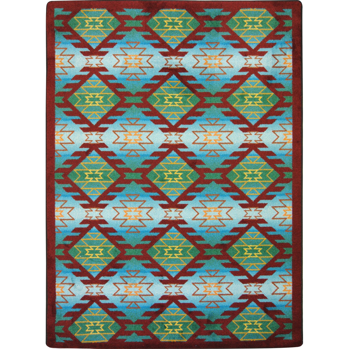 Canyon Ridge 5'4" x 7'8" area rug in color Desert Turquoise