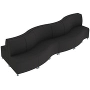 Pro Series Connect Edged Crest Seating, 12-Piece Set - Black
