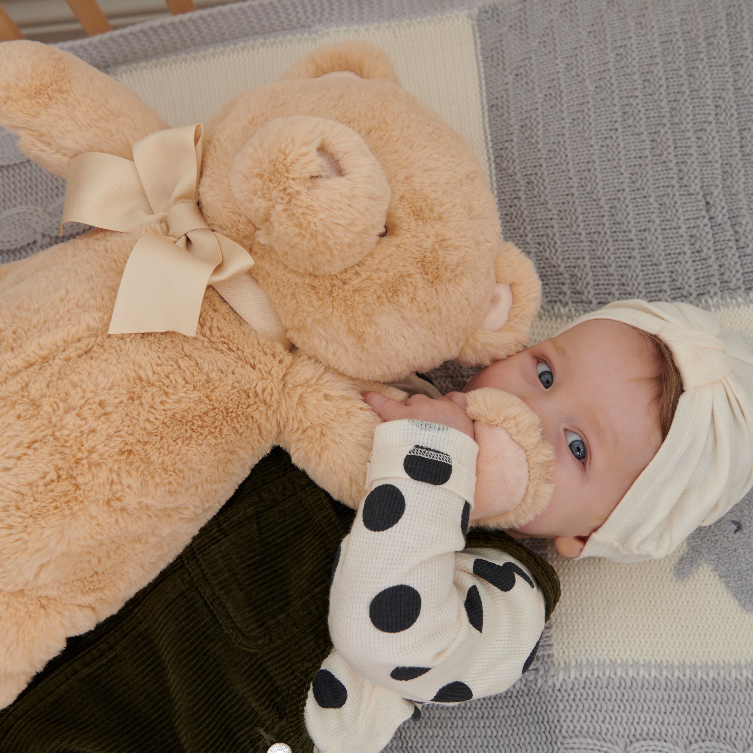 Baby GUND My First Friend Teddy Bear, Tan, Ultra Soft Animal Plush Toy for Babies and Newborns