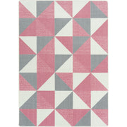 Cartwheel 7'8" x 10'9" area rug in color Blush