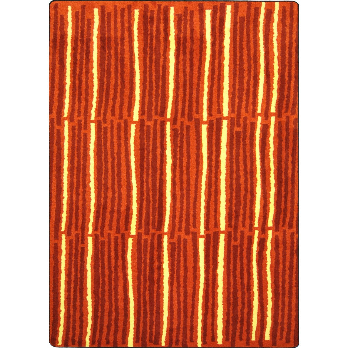 Cascade 5'4" x 7'8" area rug in color Orange