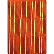 Cascade 5'4" x 7'8" area rug in color Orange