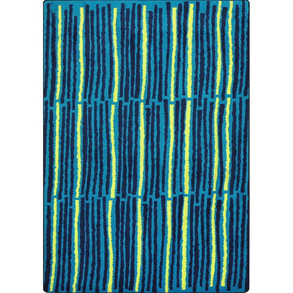 Cascade 3'10" x 5'4" area rug in color Teal