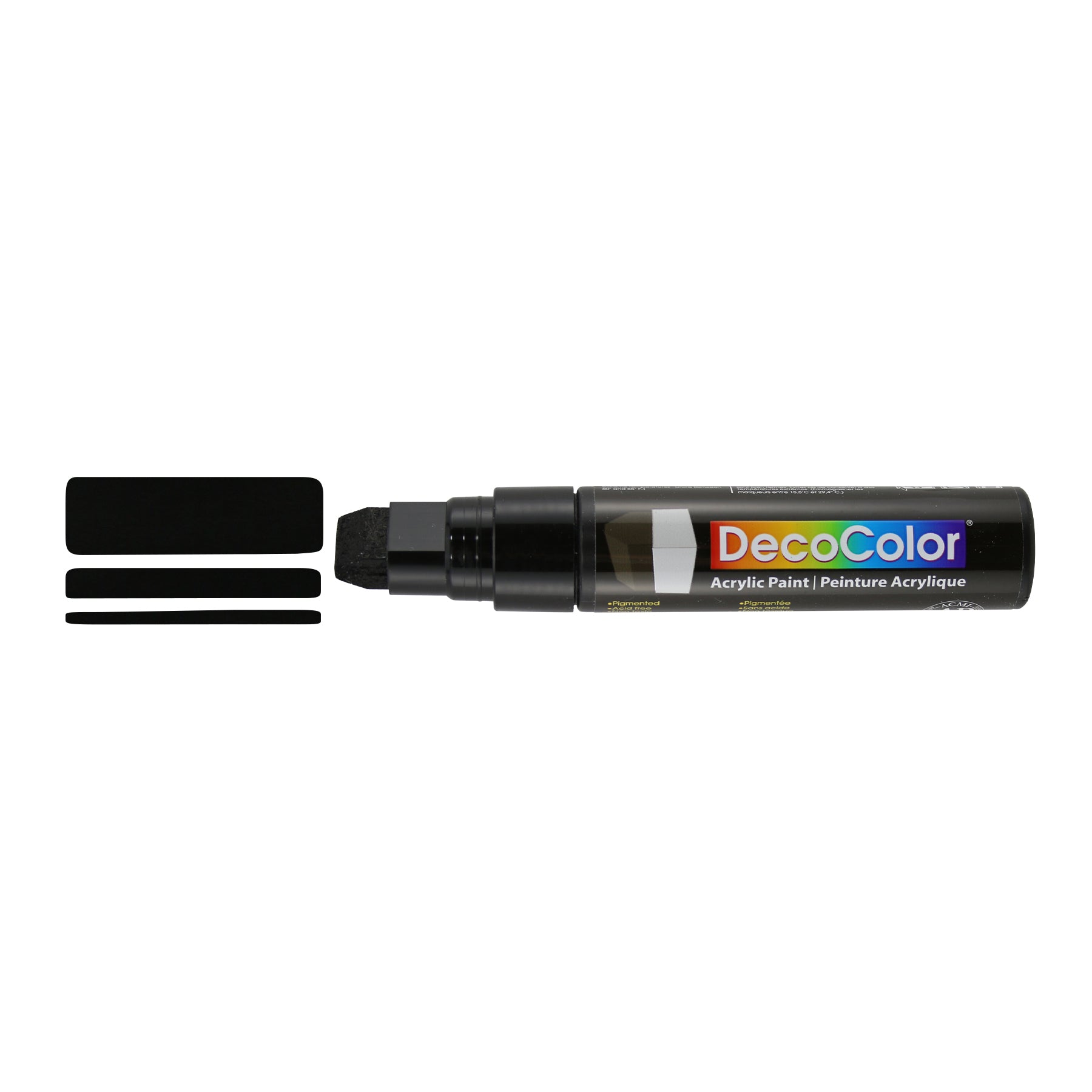 515-C DECOCOLOR ACRYLIC WEDGE BLACK CARDED
