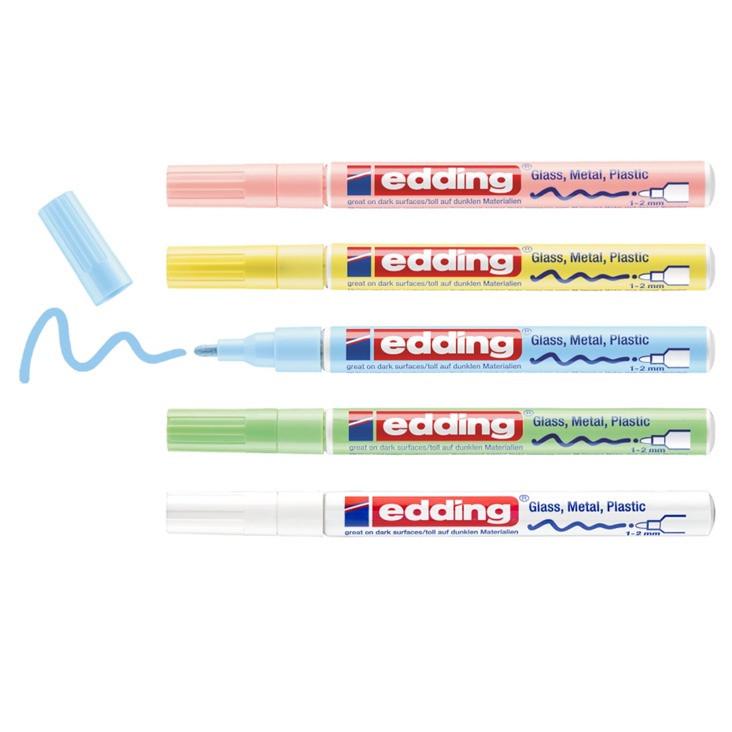 edding 751 Gloss Paint Marker - Set of 5 - Pastel