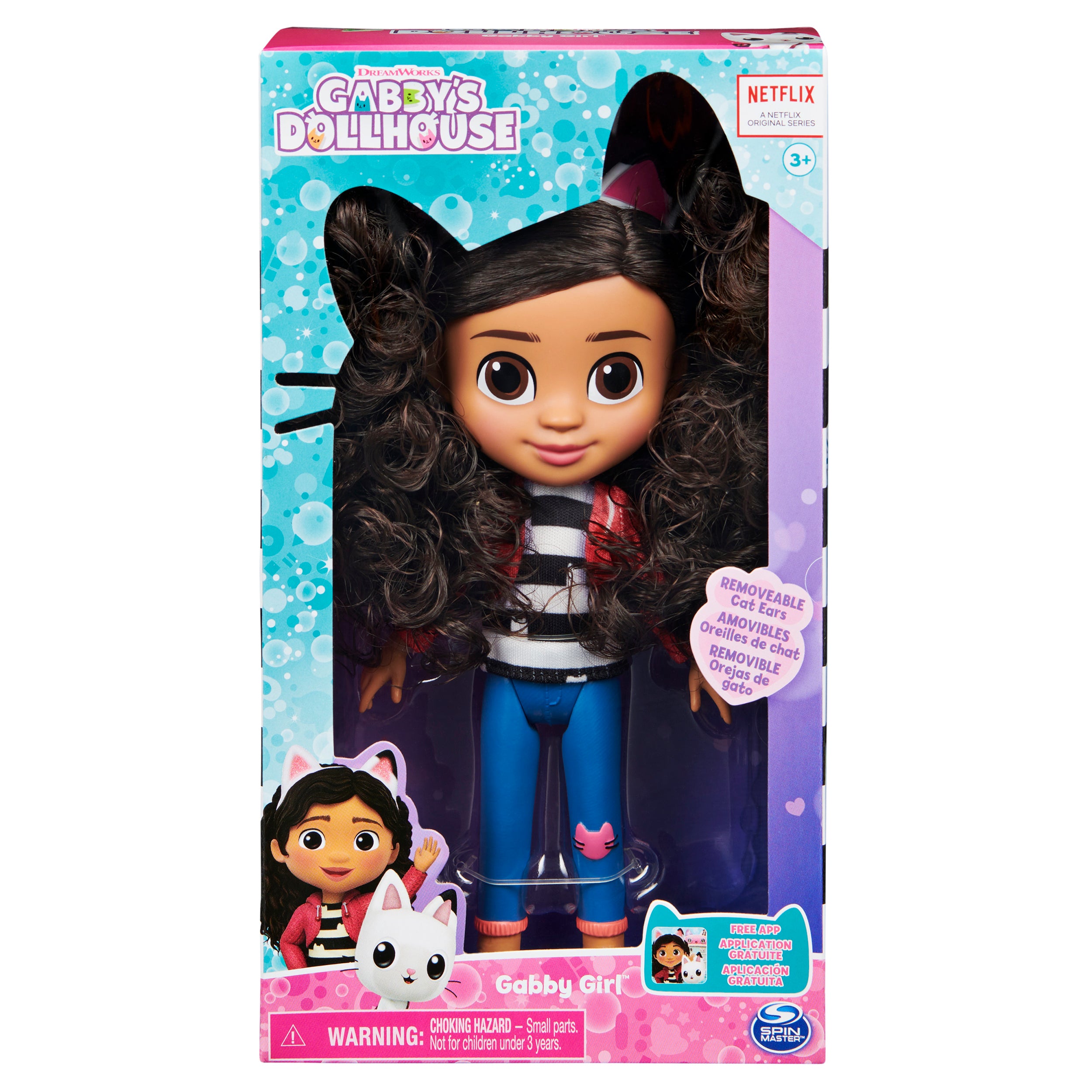 Gabby’s Dollhouse, 8-inch Gabby Girl Doll, Kids Toys for Ages 3 and up