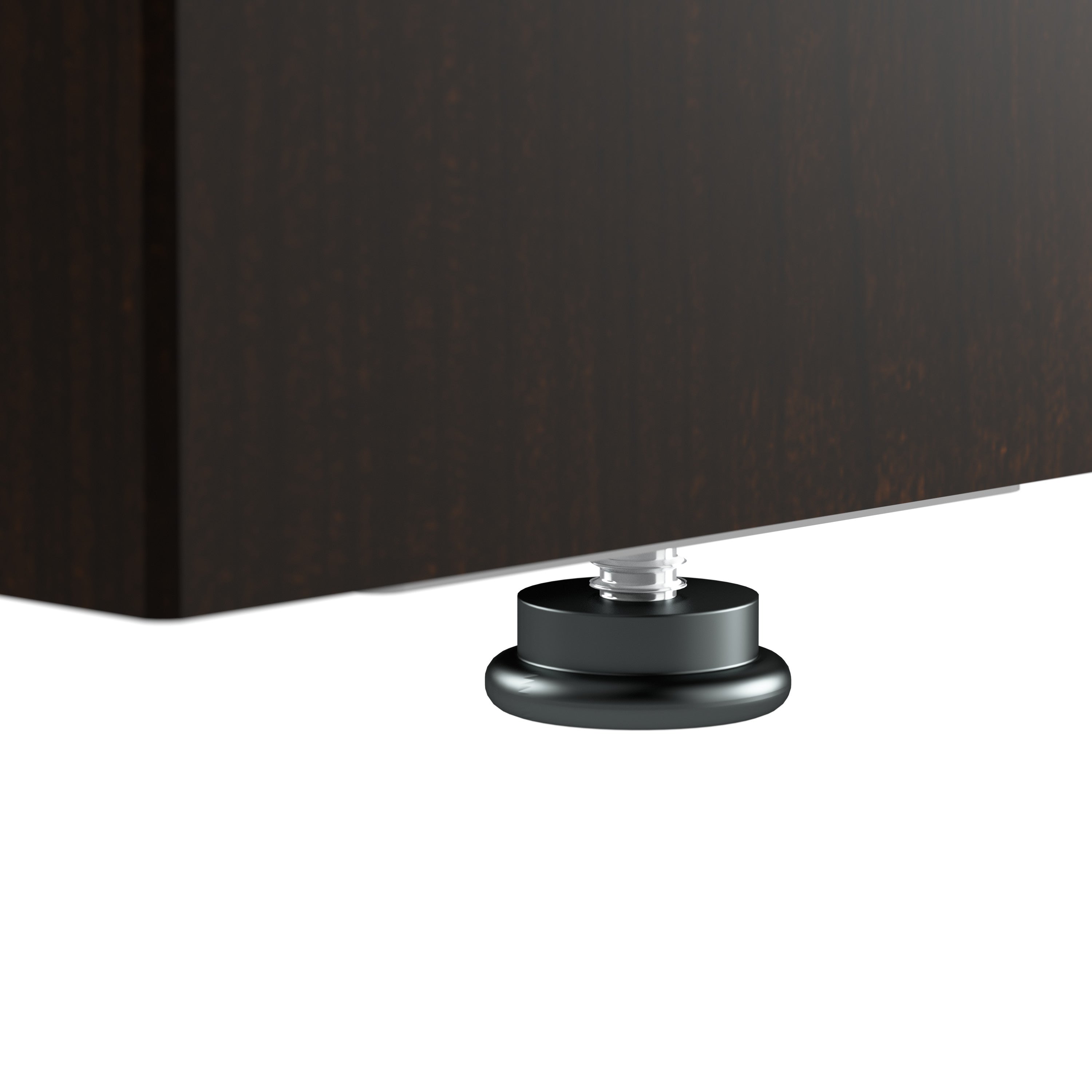 Bush Business Furniture Arrive 60W x 30D Reception Desk with Shelf in Mocha Cherry - 59.45" Width x 29.37" Depth x 43.71" Height