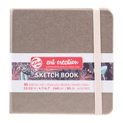 Sketchbook, 80 Sheets, 90lbs, Pink Champagne Cover, 4.7" x 4.7"
