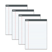 (4 EA) LEGAL PAD WHITE 50CT 8.5X11
