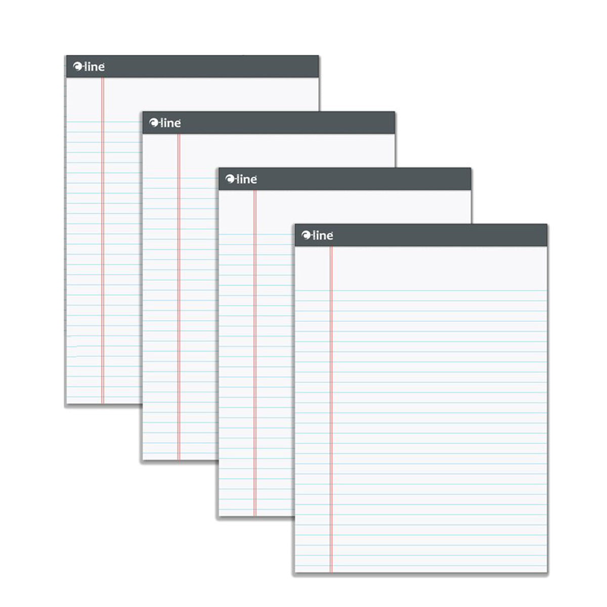 (4 EA) LEGAL PAD WHITE 50CT 8.5X11