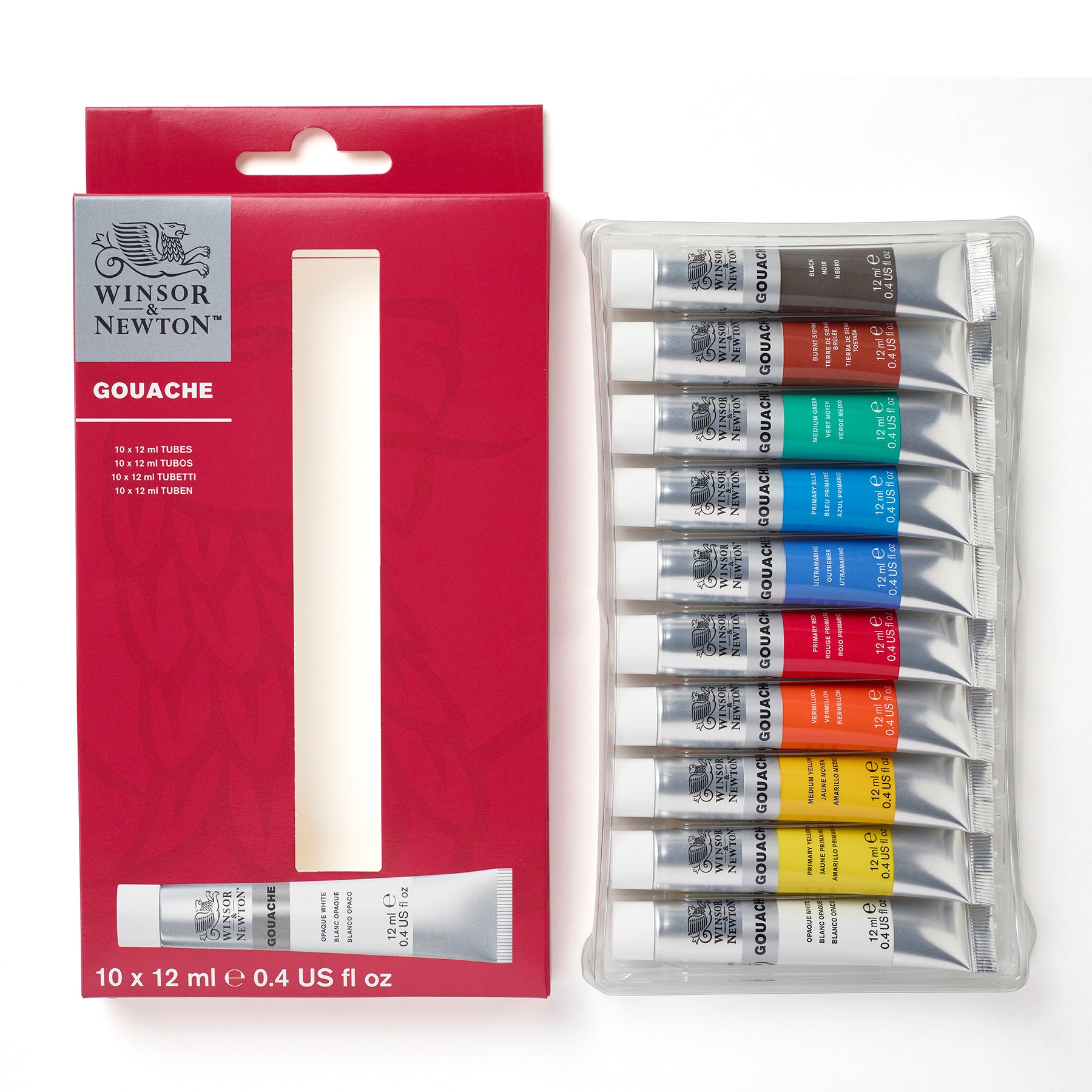 Gouache Colour - 10 x 12ml Set
