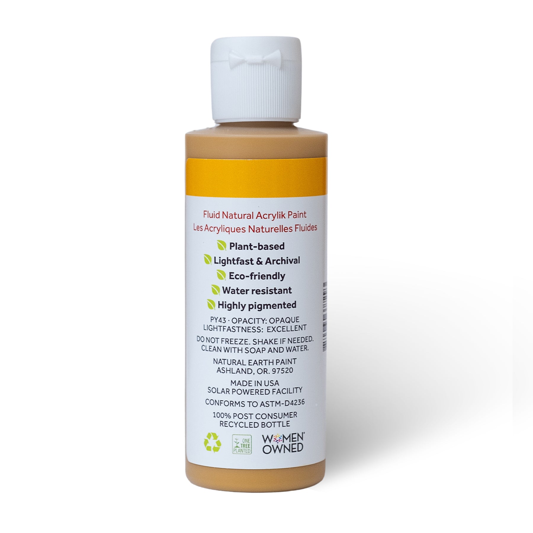 Natural Fluid Acrylik - 4 oz - Yellow Ochre