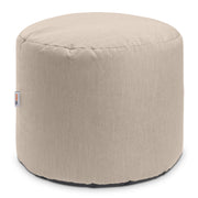 Jaxx Spring Indoor / Outdoor Bean Bag Pouf Ottoman, Sunbrella Flax