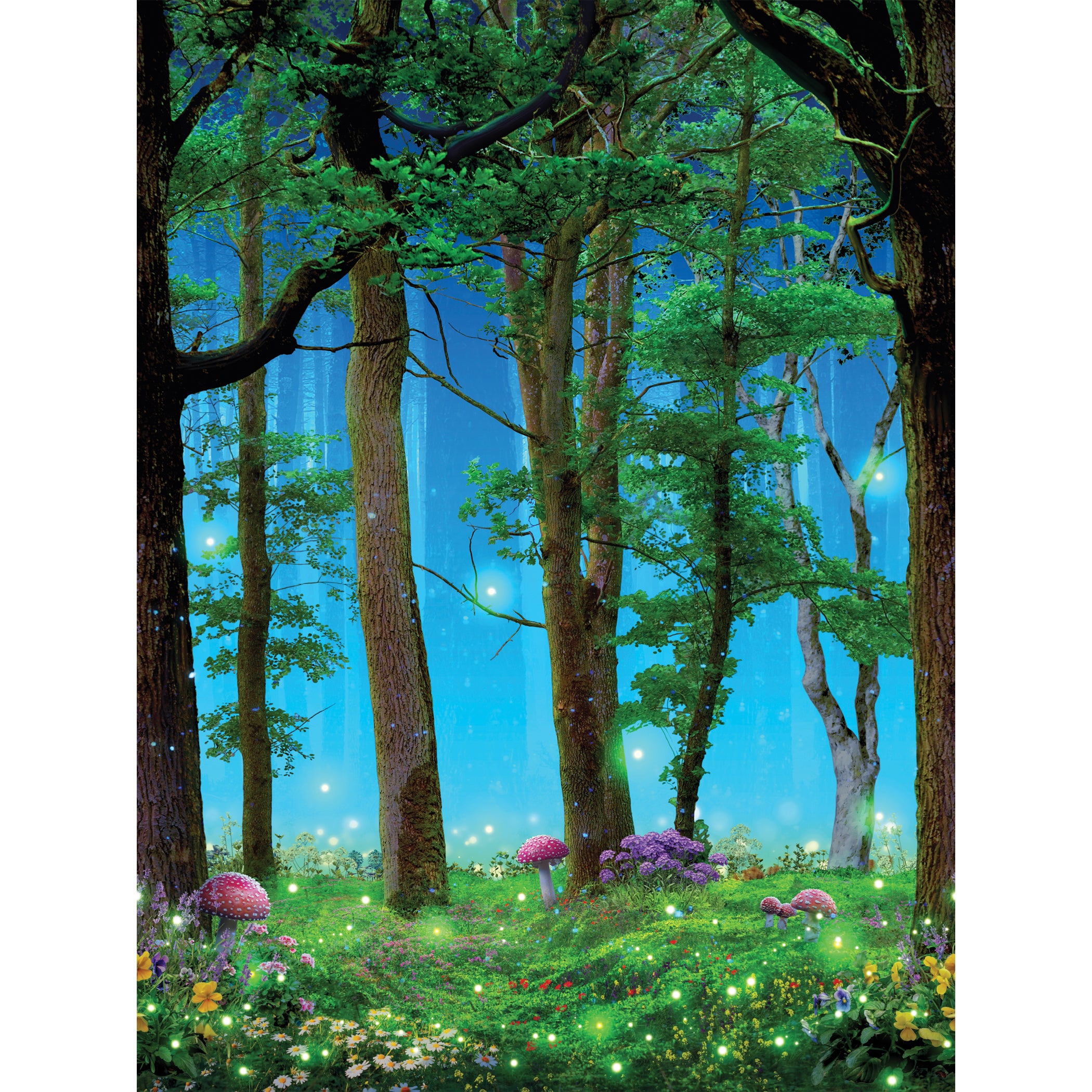 Better Than Paper® Bulletin Board Roll, 4' x 12', Enchanted Forest, 4-Pack