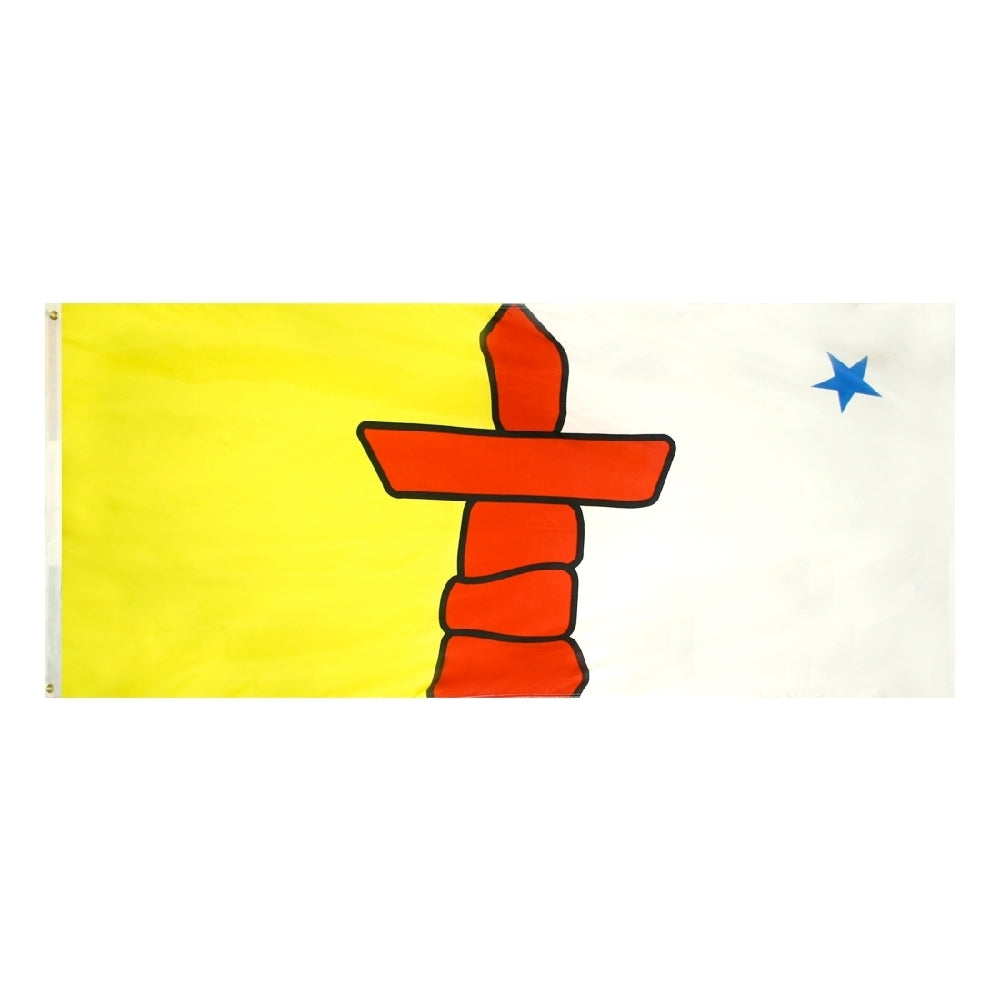 Nunavut Canadian Territory Flag 3x6 ft. Nylon SolarGuard Nyl-Glo 100% Made in USA