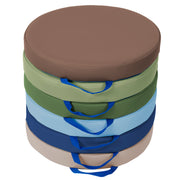 SoftScape 15" Round Floor Cushions, 6-Piece - Earthtone