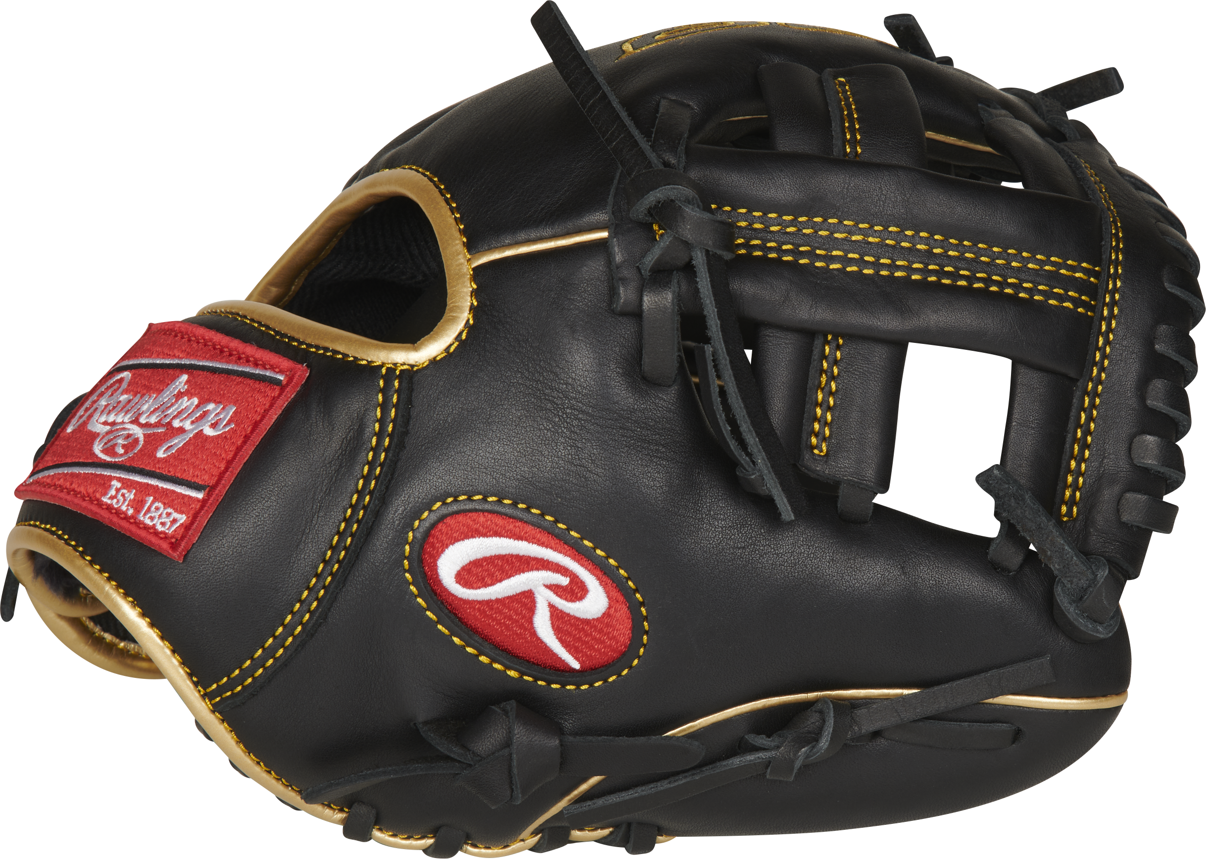 Rawlings R9 Baseball Series Training 9.5-Inch Baseball Glove - Right Hand Thrower - Black