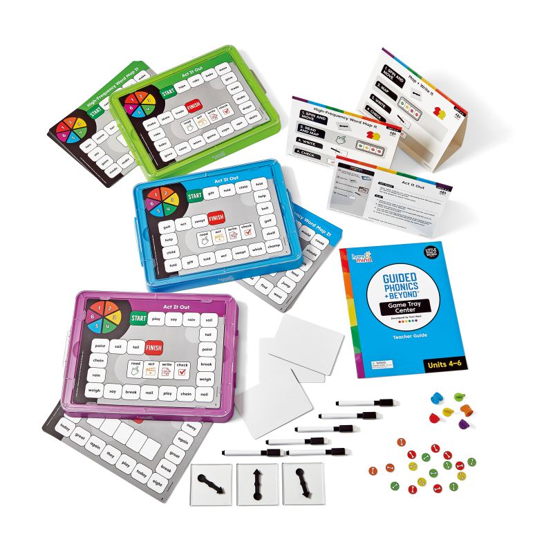 Guided Phonics + Beyond®, Game Tray Center, Units 4-6
