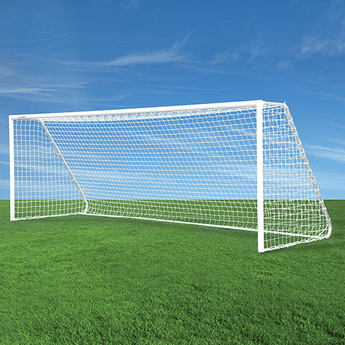 Soccer Goal Replacement Nets (4 in. Sq. - 3mm Twist) - Club Soccer Goal (7 ft.H x 21 ft.W x 3 ft.B x 8 ft.D) (White)