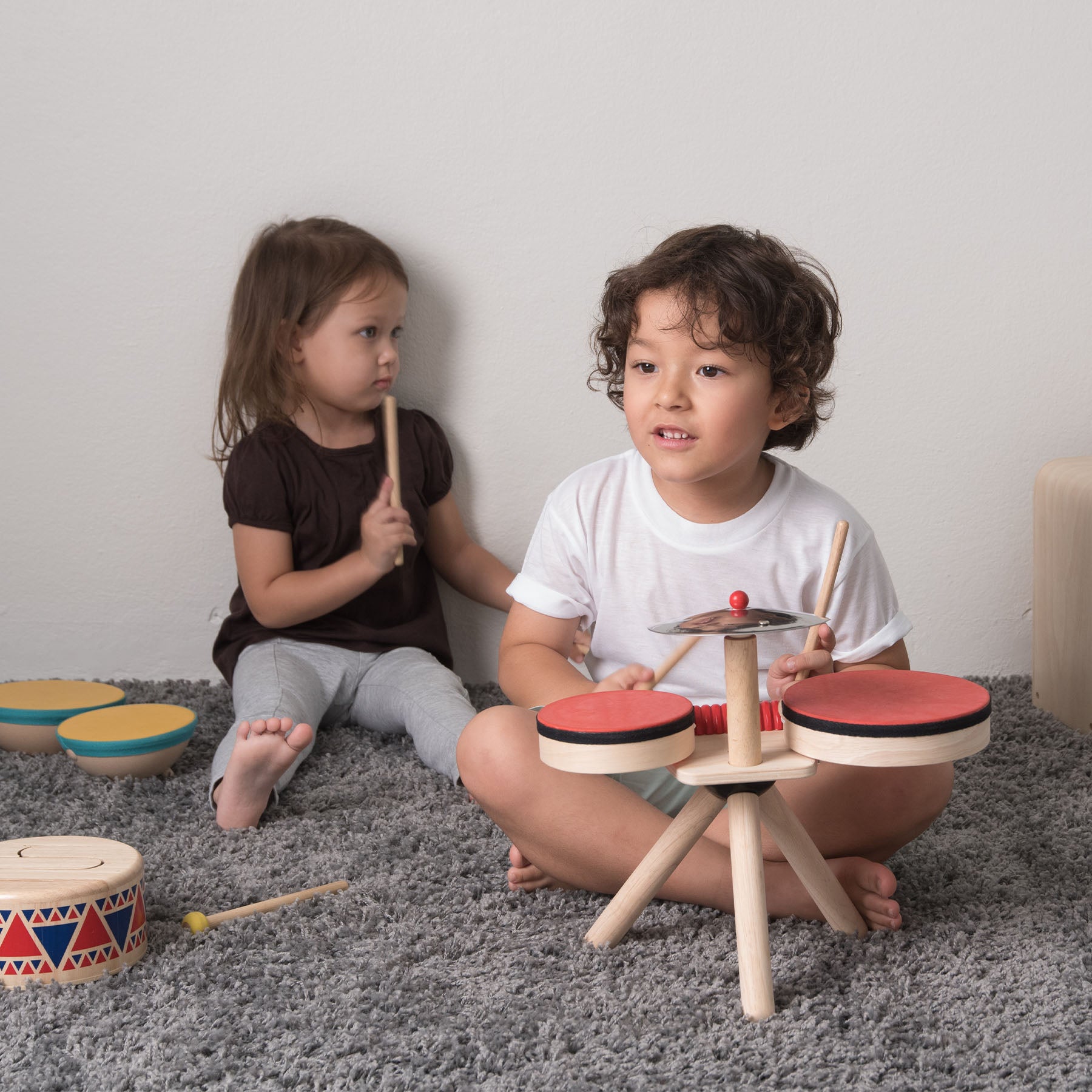 Musical Band Wooden Toy Drum Set