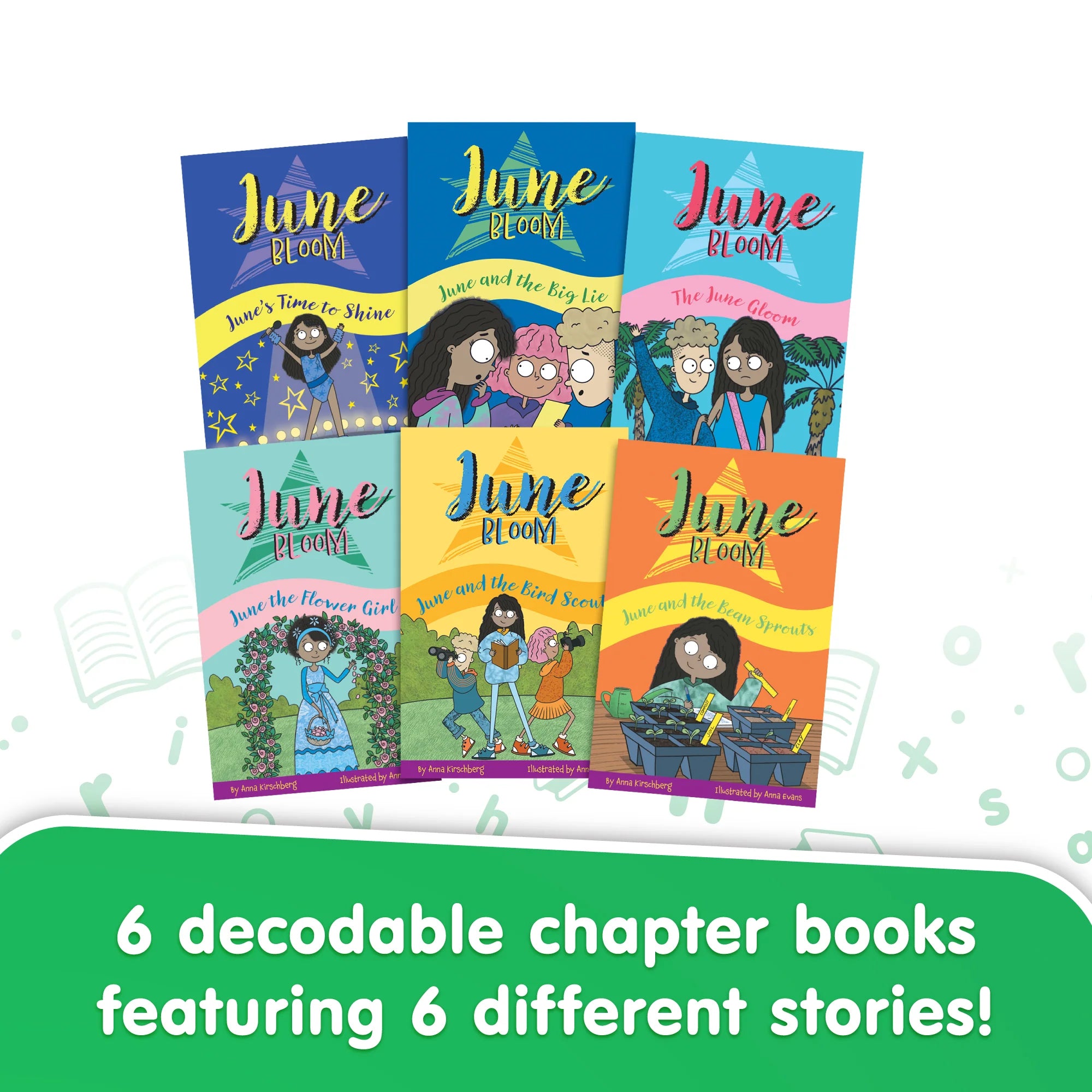 June Bloom, Decodable Chapter Books, Box Set, Vowel Sounds (Phase 5)