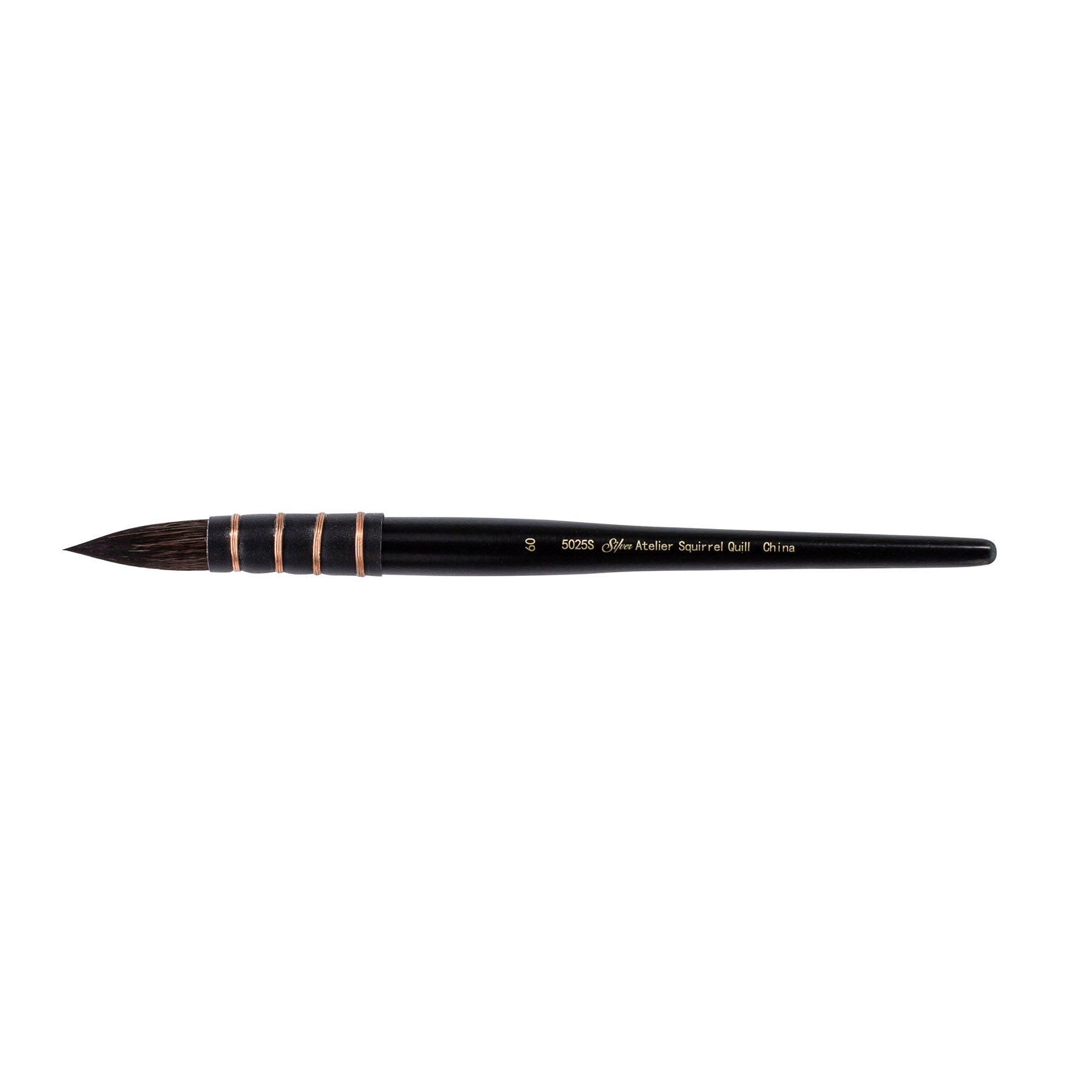 Silver Atelier™ Squirrel Blend Quill Brush, Short Handle, Size 60