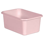 Blush Small Plastic Storage Bin