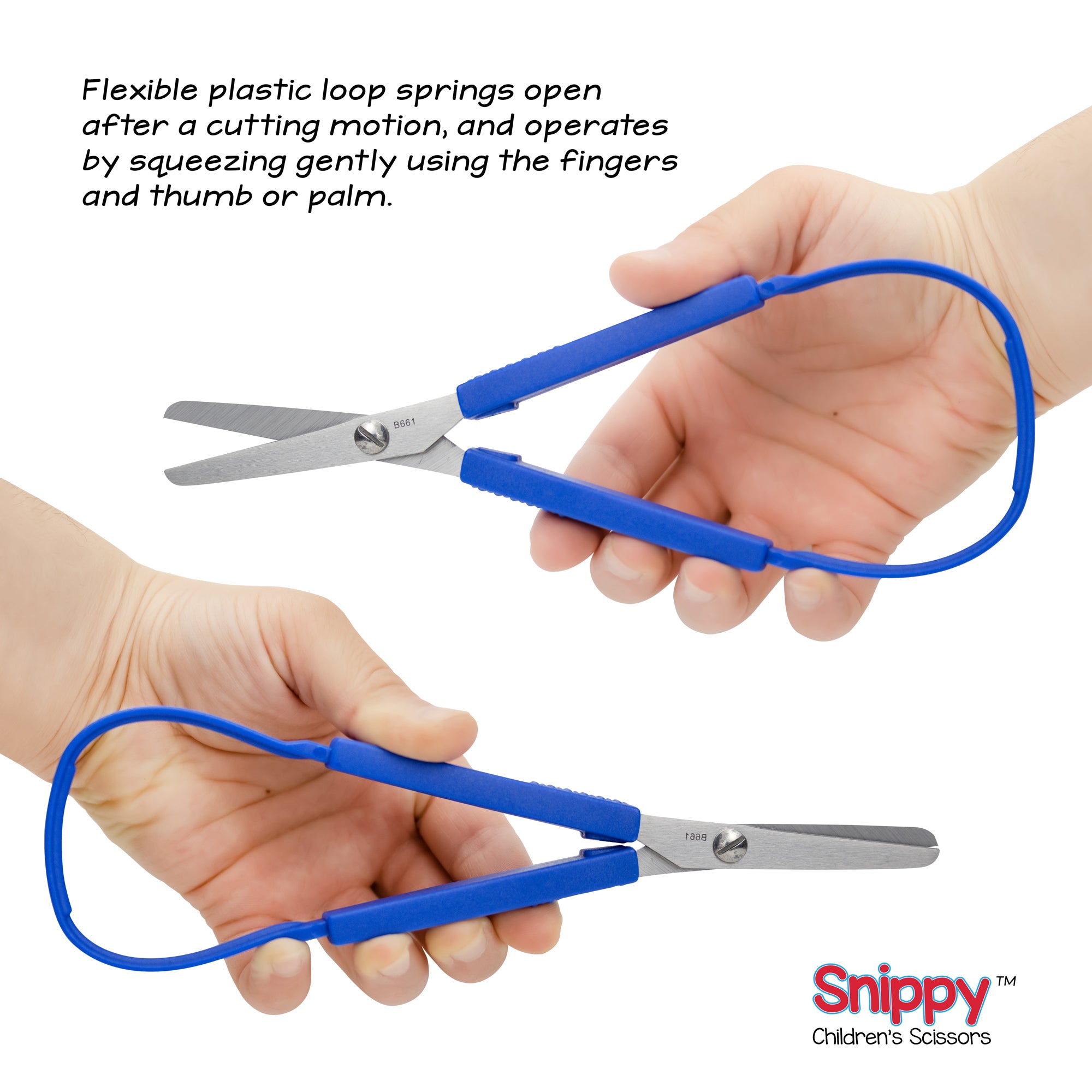 Snippy® Easy Spring Loop Scissors, Blunt Tip