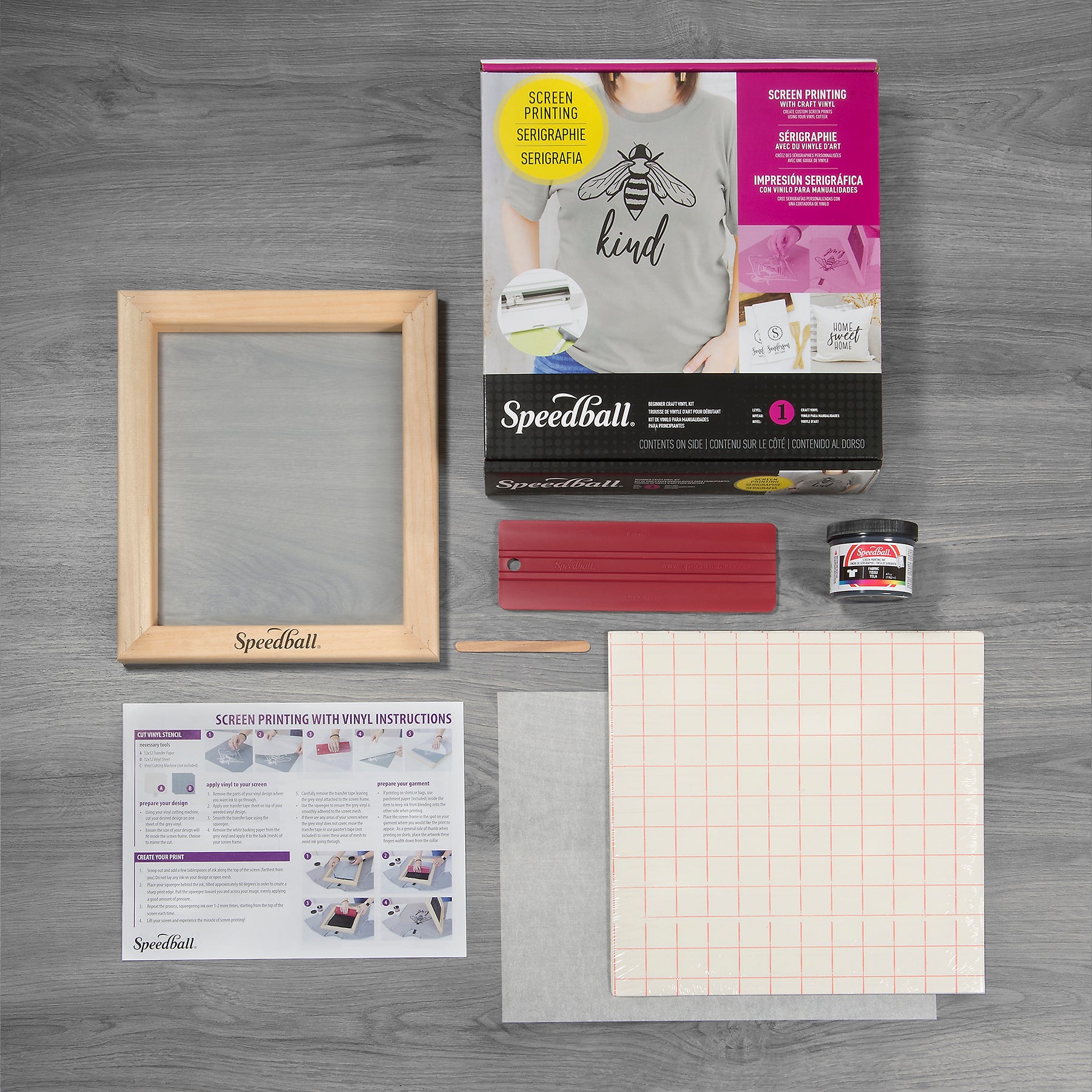 Speedball® Beginner Screen Printing Craft Vinyl Kit