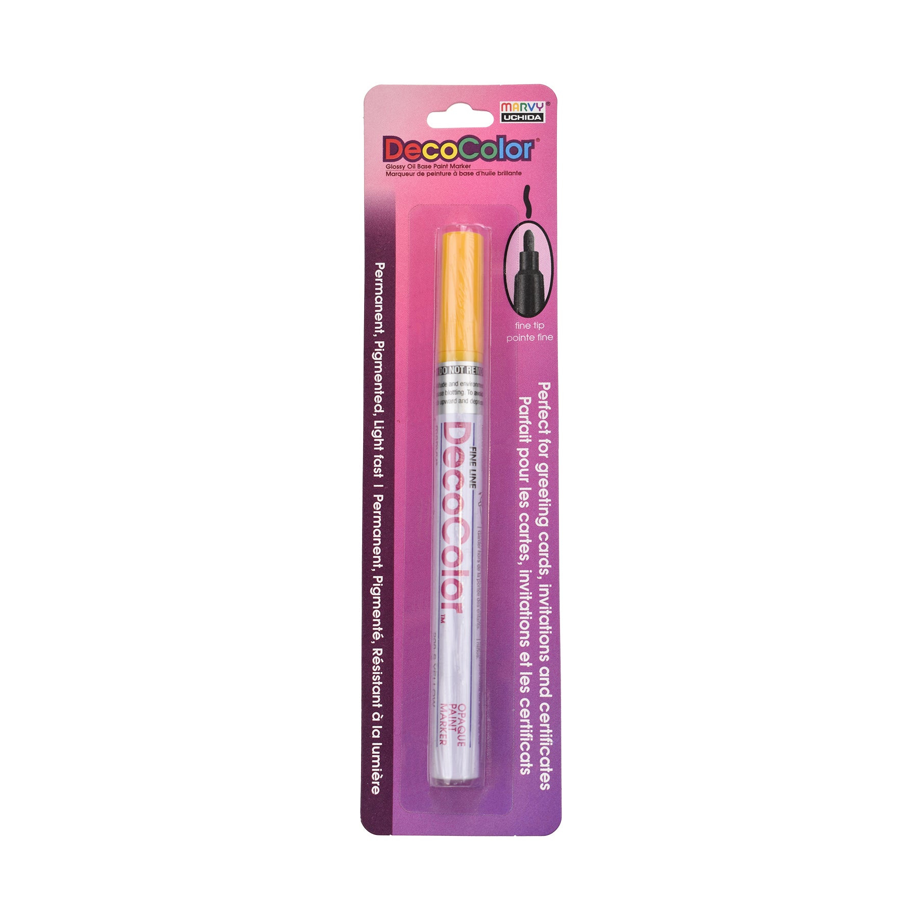 DecoColor® Paint Marker, Fine, 200-S, Yellow #5