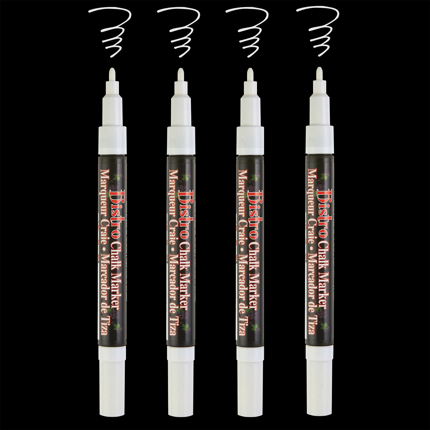 482-4W BISTRO CHALK MARKER FINE SET W