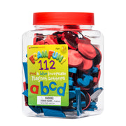 Foam Fun Lowercase Red & Blue Magnet Letters, Set of 112