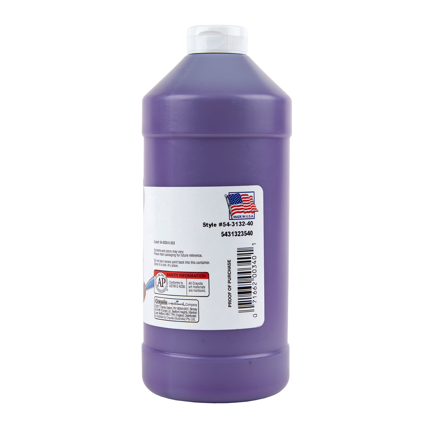 Artista II Washable Tempera Paint, 32 oz, Violet