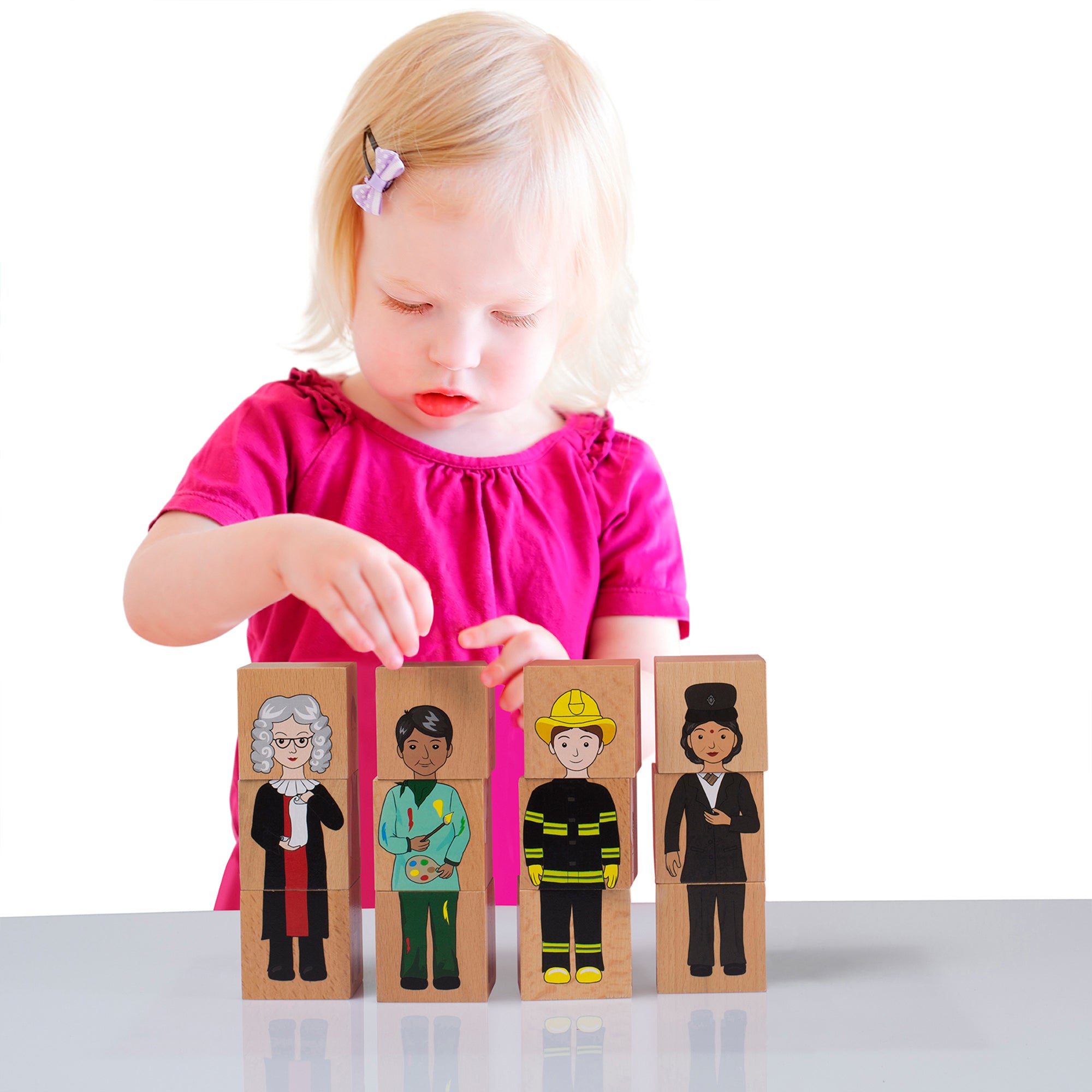 Career Mix 'N’ Match Wooden Blocks