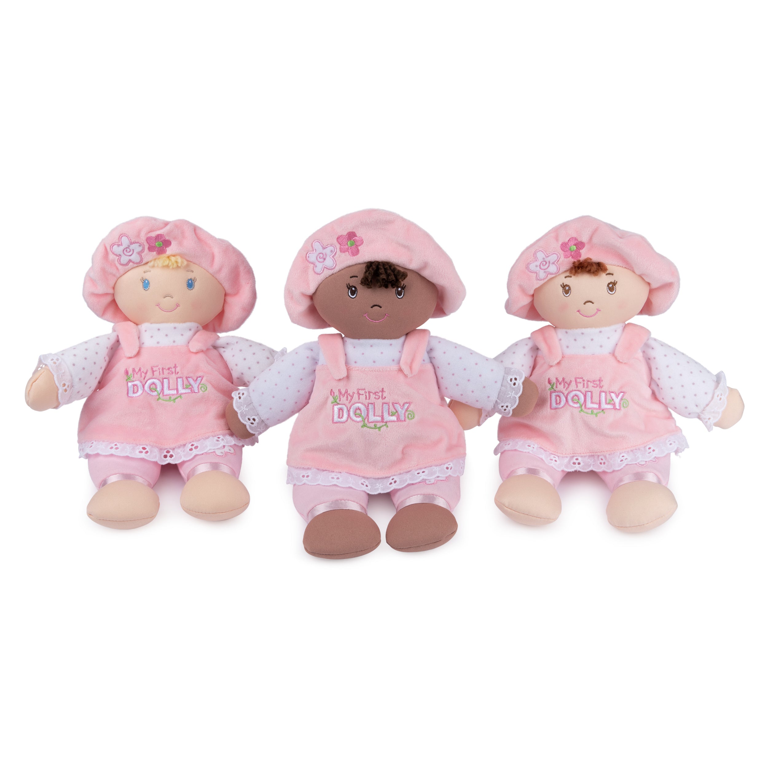 GUND Baby My First Dolly, Plush Doll for Babies and Toddlers, Pink/White, 13”