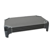 40" Toddler Cot Assembled, 4-Piece - Gray