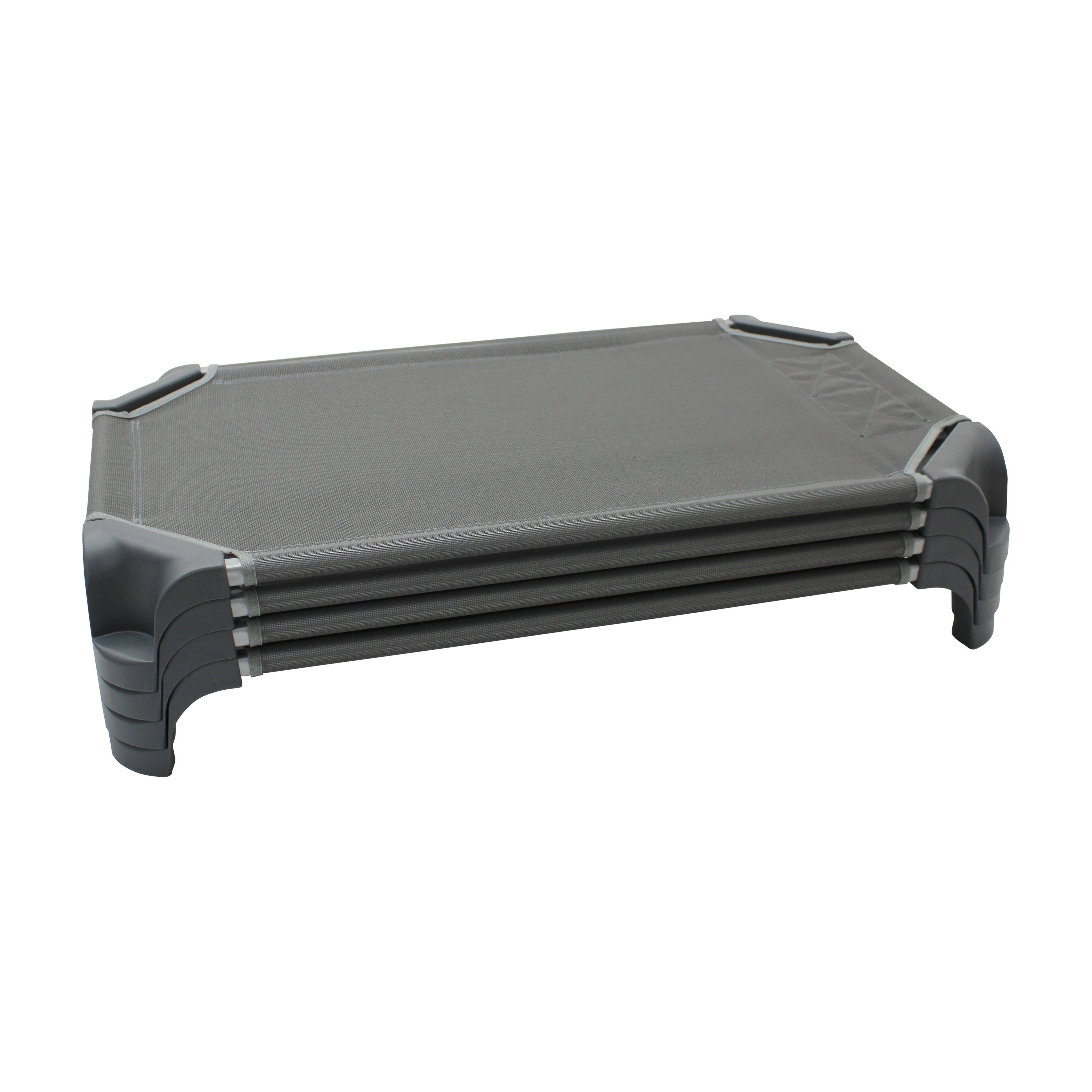 40" Toddler Cot Assembled, 4-Piece - Gray
